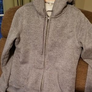 Soft plush warm zip up